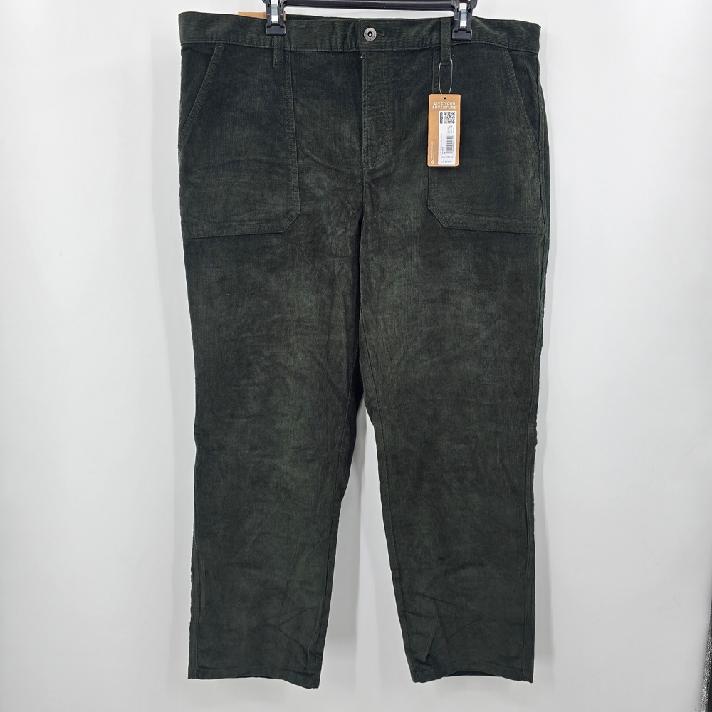 NEW Eddie Bauer Madison Valley Corduroy Pants Womens 16 Forest Green‎ Mid Rise 6